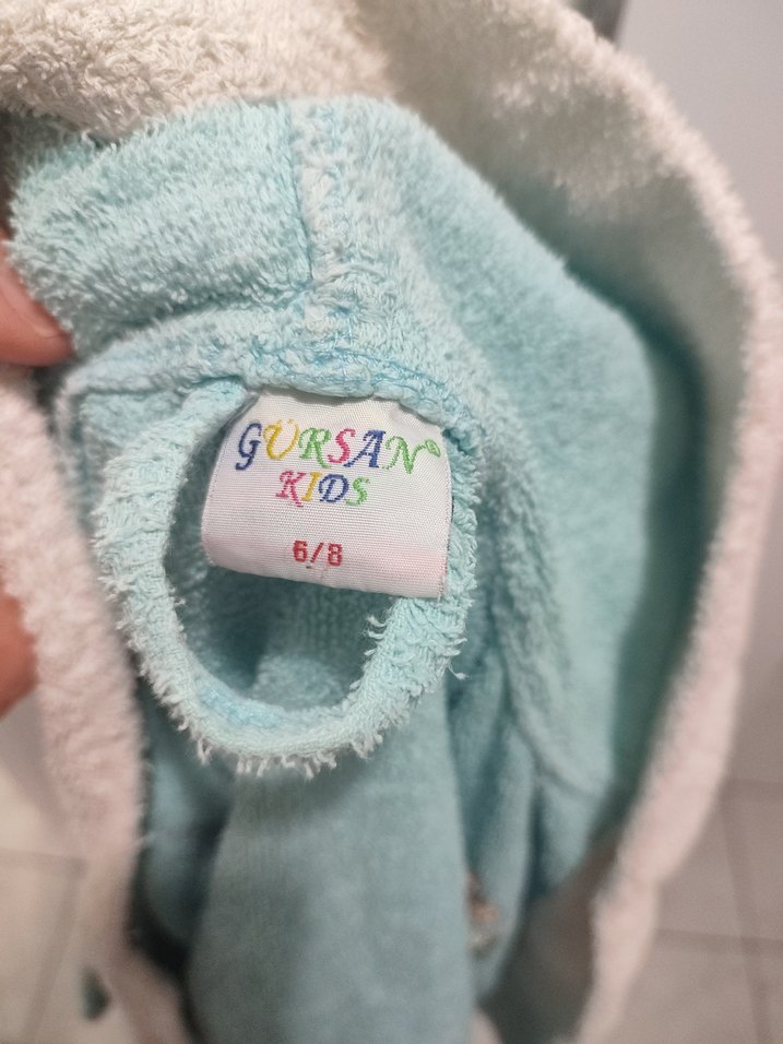 Erkek Çocuk Mavi Batik Sabahlık - Görsel 3