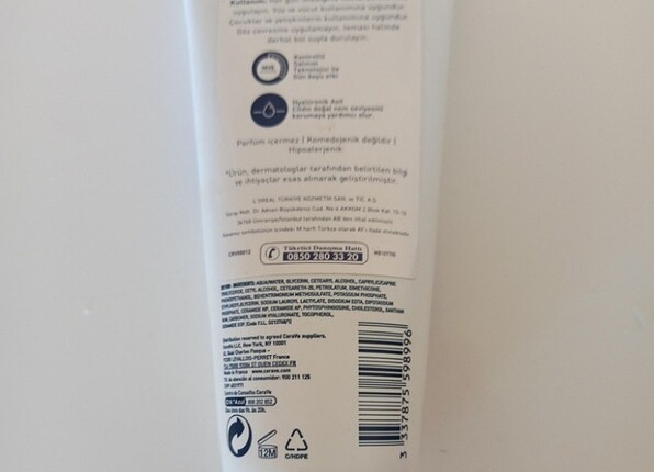 Diğer CeraVe Moisturising Cream 170 g./ 177 ml.