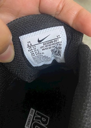 Nike Siyah Elastik Bağcıklı Spor Koşu Ayakkabısı - Görsel 7