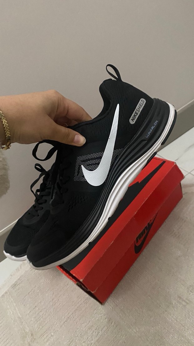 Nike Siyah Elastik Bağcıklı Spor Koşu Ayakkabısı - Görsel 4