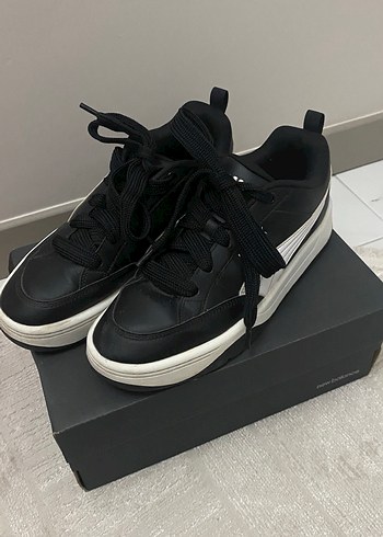 Puma Siyah Beyaz Erkek Spor Ayakkabı - Görsel 8