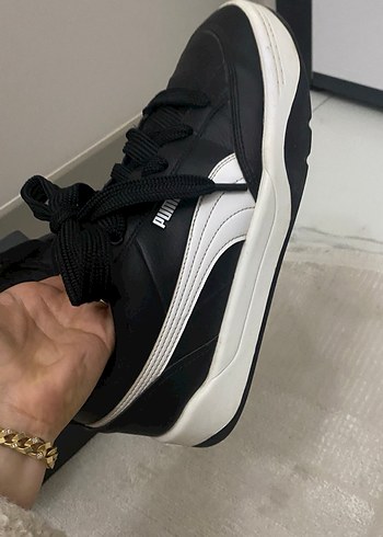 Puma Siyah Beyaz Erkek Spor Ayakkabı - Görsel 6