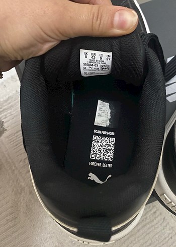 Puma Siyah Beyaz Erkek Spor Ayakkabı - Görsel 7