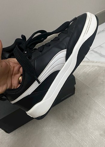 Puma Siyah Beyaz Erkek Spor Ayakkabı - Görsel 4