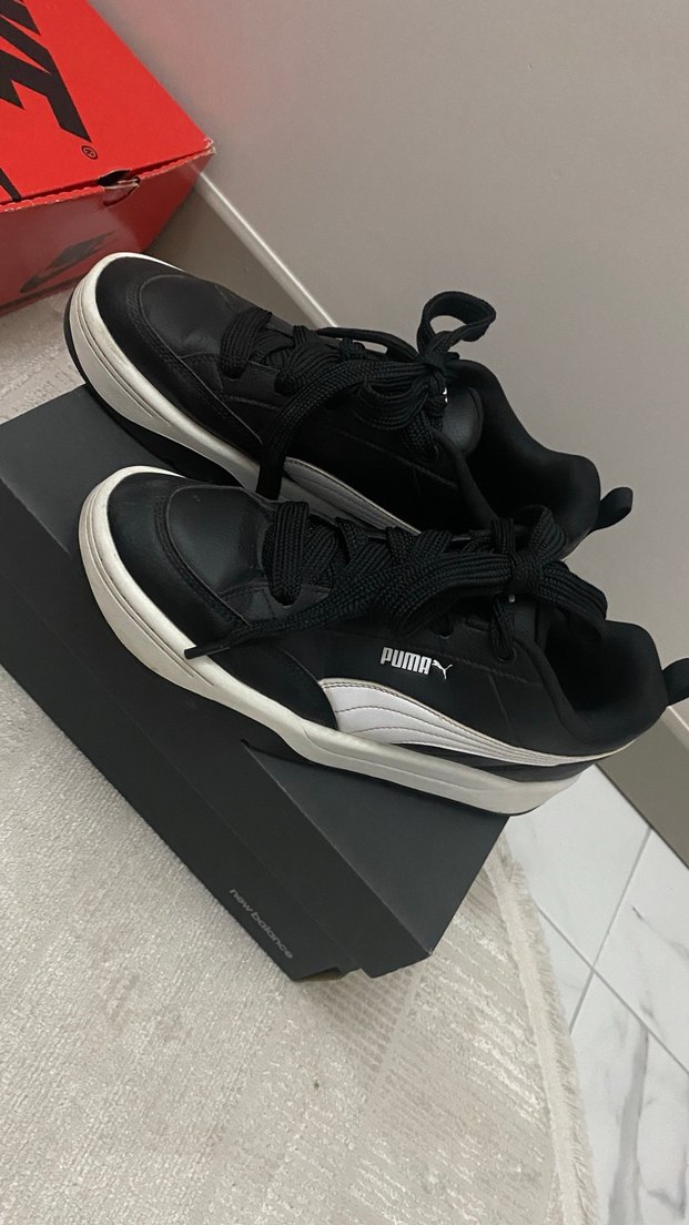 Puma Siyah Beyaz Erkek Spor Ayakkabı - Görsel 2