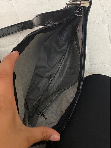  Beden siyah Renk Baget deri çanta