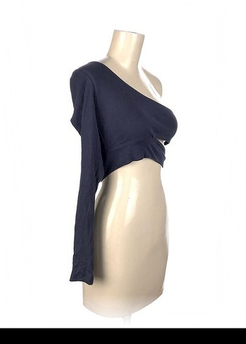 Tek Kollu  Bantlı Kadın Bluz - Görsel 2