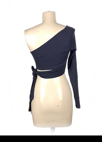 Tek Kollu  Bantlı Kadın Bluz - Görsel 3