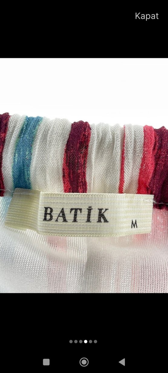 Çizgili Bol Kesim Uzun Askılı Elbise - Görsel 4