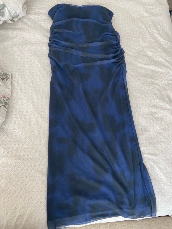 Kadın Mavi Uzun etek - Görsel 3