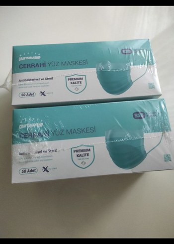 50 Adet Antibakteriyel Cerrahi Yüz Maskesi - Görsel 4