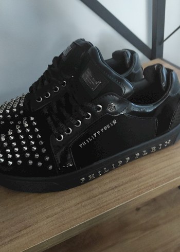 Erkek Siyah Çivili Rock Punk Bot - Görsel 2