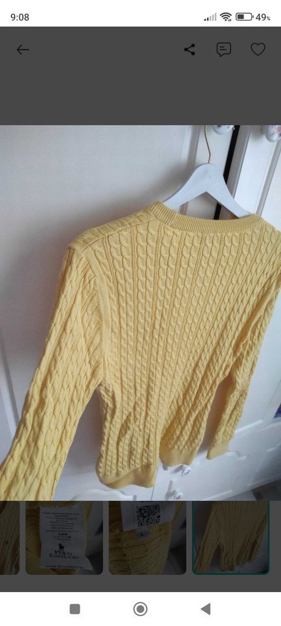 Polo Ralph Lauren Sarı Triko Kazak — görsel 3/6