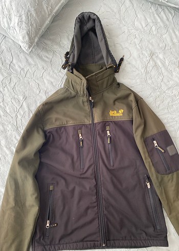 Zara Kapüşonlu Yeşil Polar Ceket
