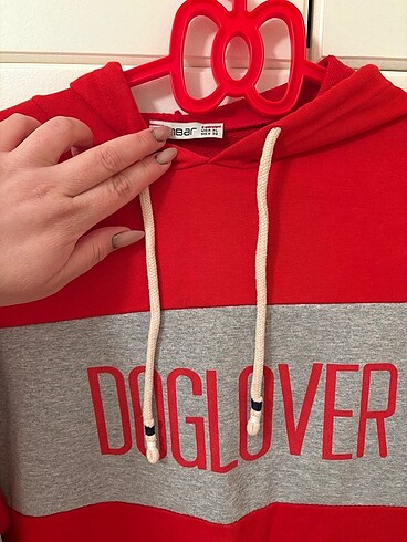 Diğer Ambar kırmızı kapüşonlu sweatshirt