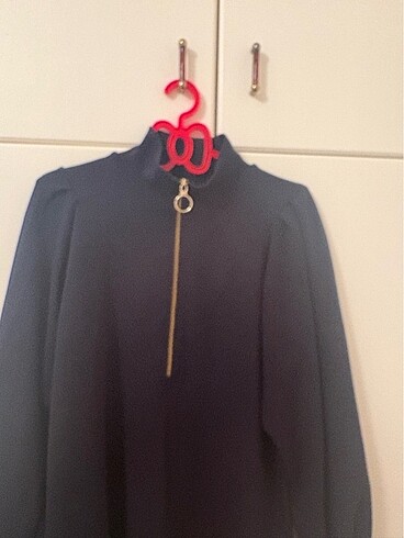 l Beden Lacivert sweatshirt elbise