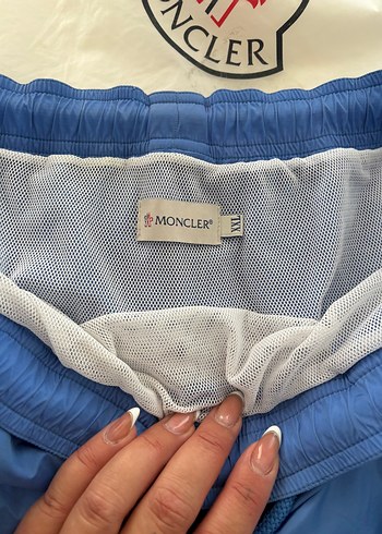 Mavi Mini Erkek Mayo - Moncler - Görsel 3