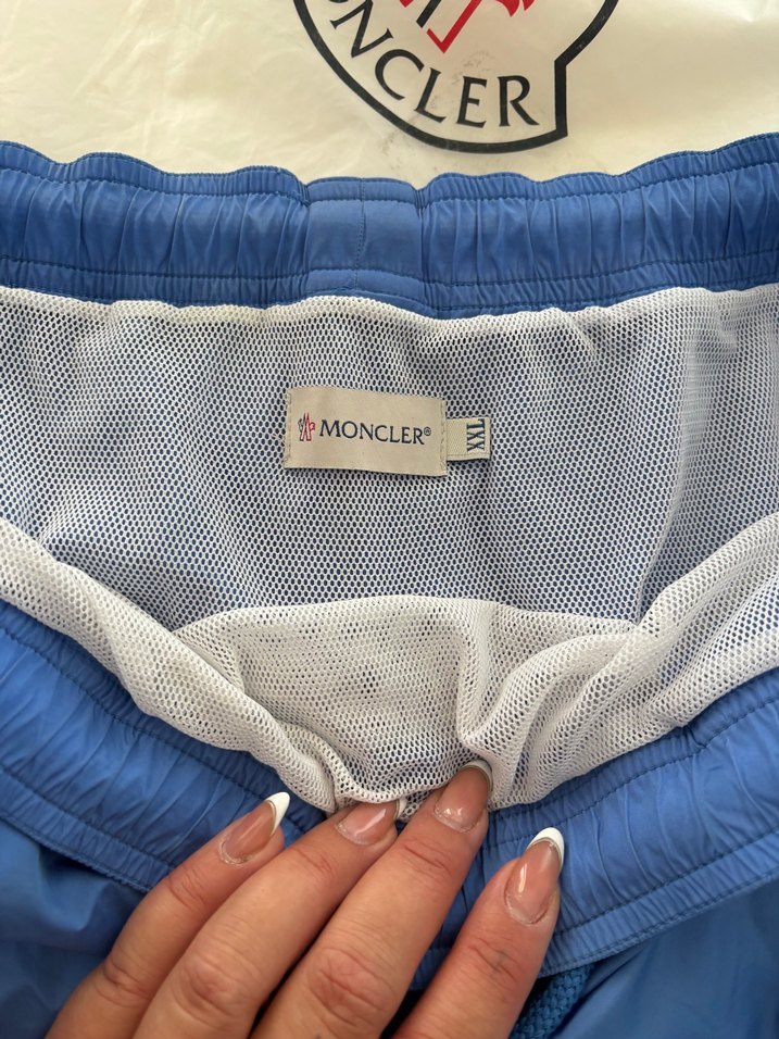 Mavi Mini Erkek Mayo - Moncler - Görsel 3