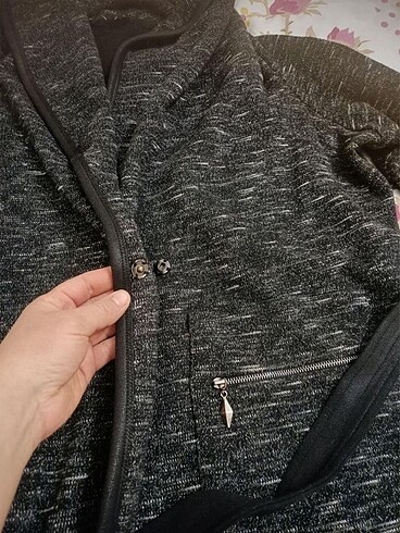 On triko kadın şal yaka süper ceket - Görsel 4