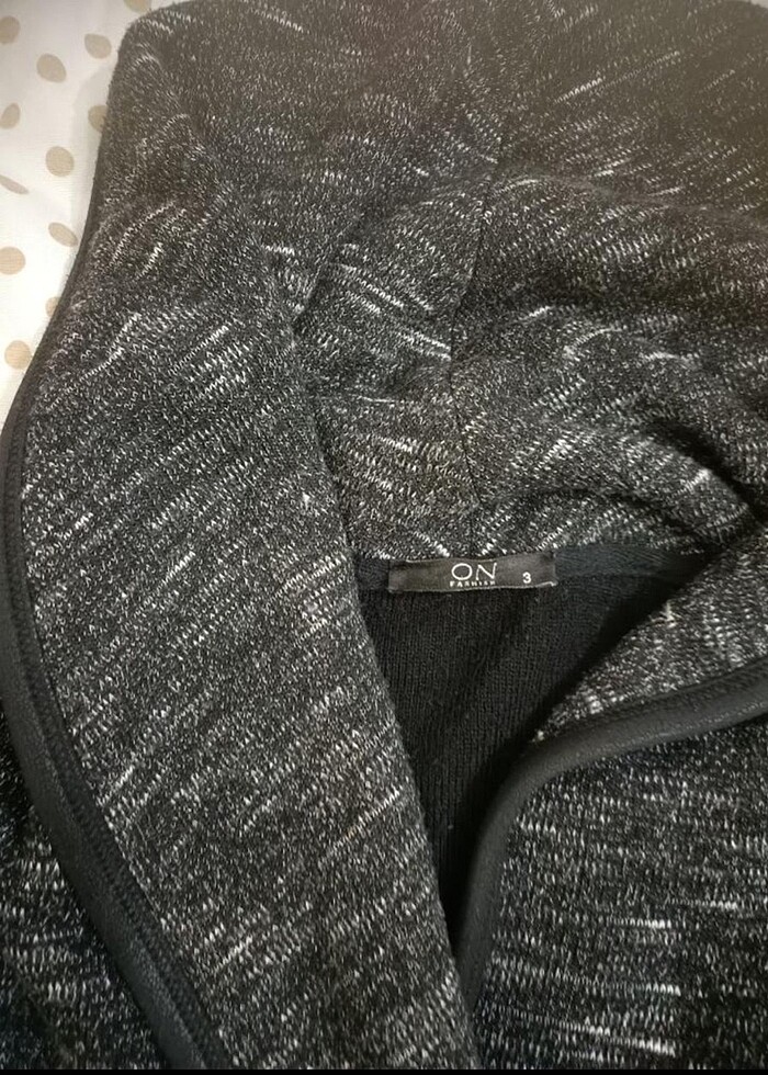 On triko kadın şal yaka süper ceket - Görsel 2