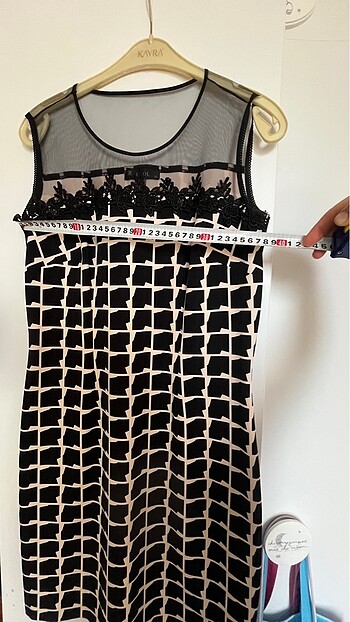 EKOL transparan dantel detaylı elbise - Görsel 6