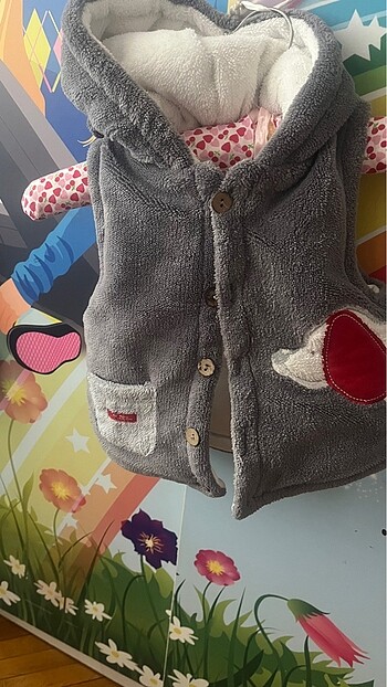 Erkek çocuk peluş yelek - Görsel 2