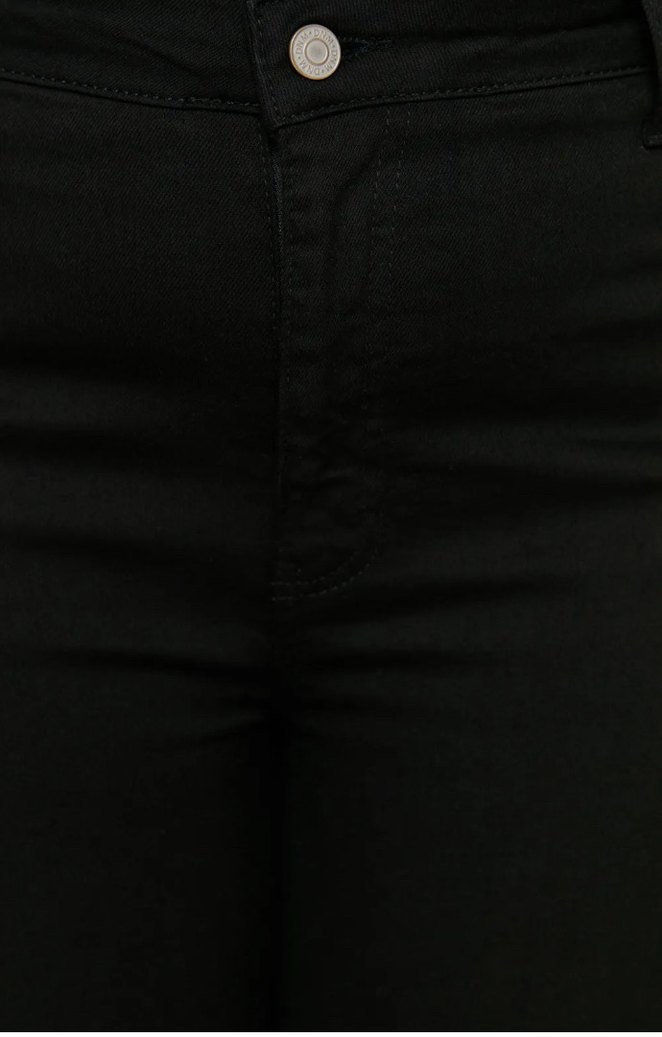 Kadın Büyük Beden(52) Siyah Kemerli Dar Kesim Cigarette Pantolon - Görsel 3