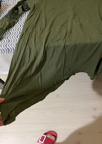 Diğer Büyük Beden Kadın Salaş Kesim V Yaka Bluz