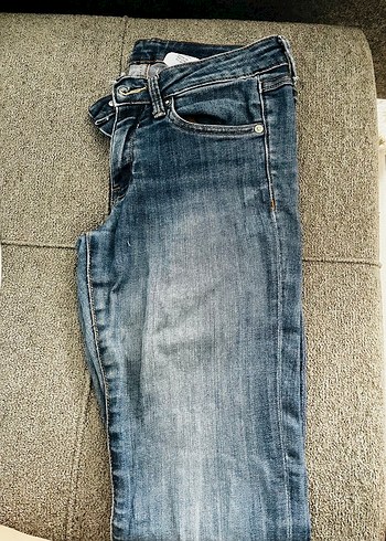 Dolce & Gabbana Kadın Gri Denim Midi Jean Pantolon