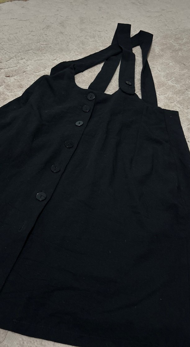 Düğmeli Siyah Mini Solopet - Görsel 4