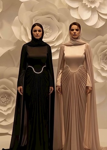 Tesettür abiye elbise - Görsel 3