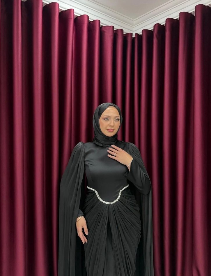 Tesettür abiye elbise - Görsel 2