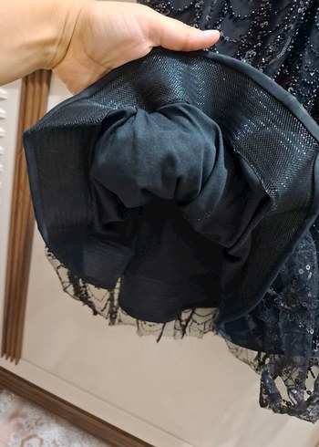 Tesettür işelemeli abiye kira - Görsel 4