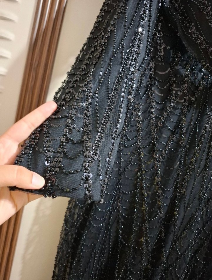 Tesettür işelemeli abiye kira - Görsel 3