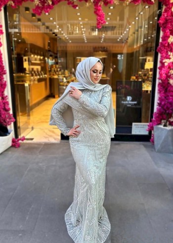 Tesettür abiye elbise kira - Görsel 2