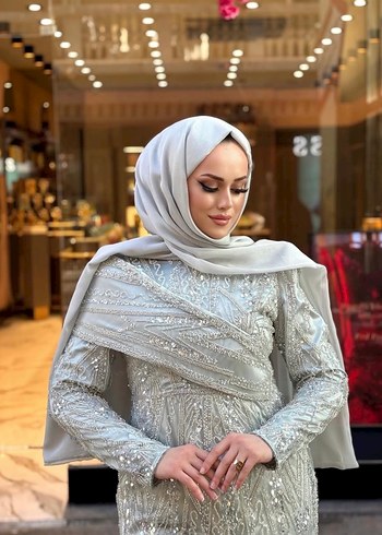 Tesettür abiye elbise kira - Görsel 3