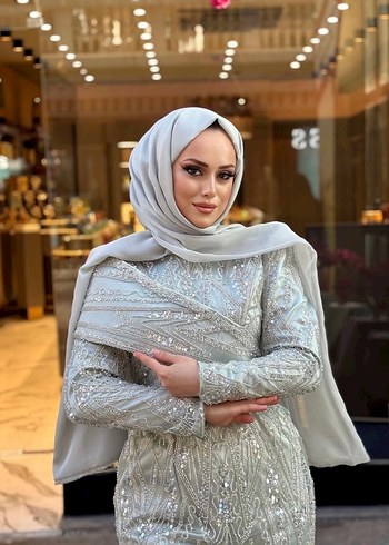 Tesettür abiye elbise kira - Görsel 4