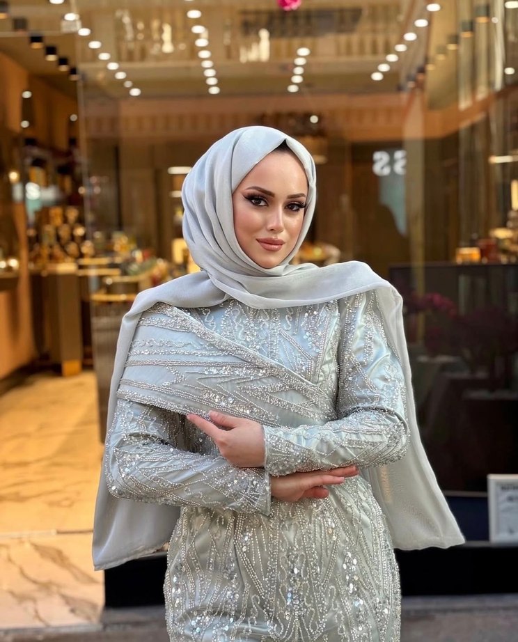 Tesettür abiye elbise kira - Görsel 4