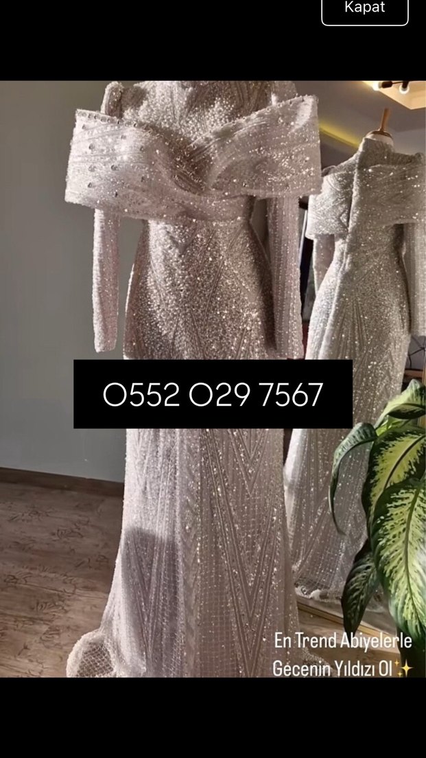 Tesettür Abiye Elbise kira - Görsel 3