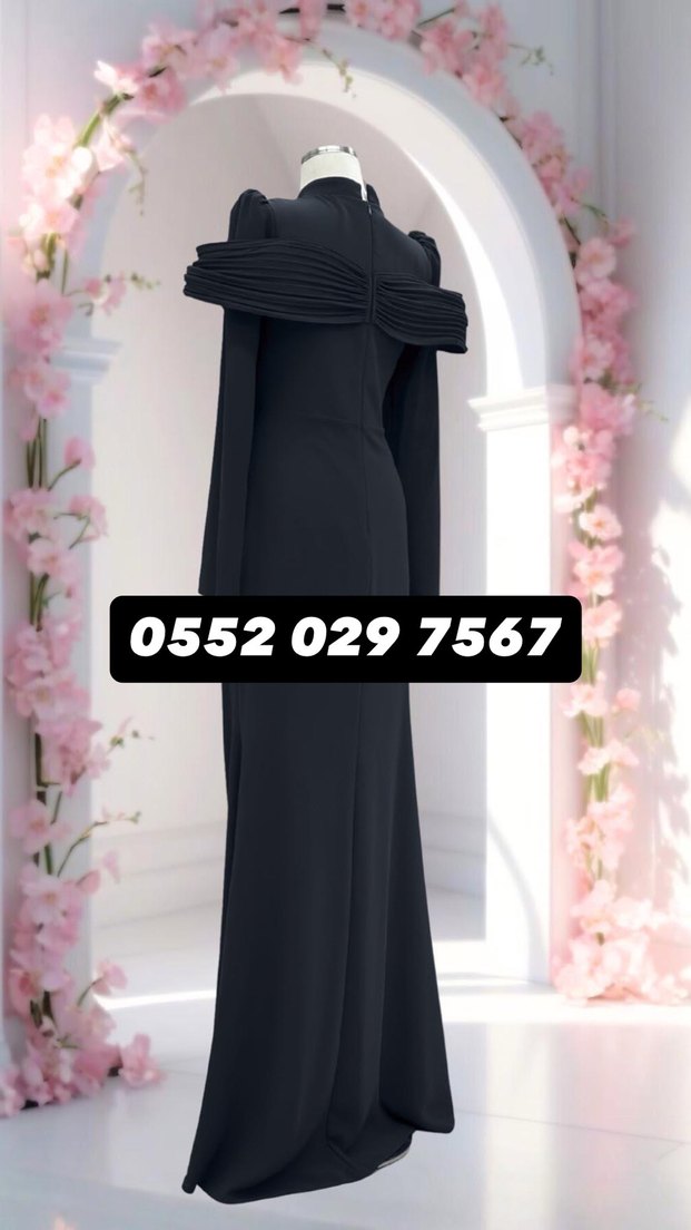 Tesettür abiye elbise - Görsel 3