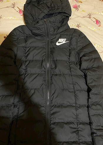 Nike Siyah Uzun Kadın Kışlık Mont - Görsel 2