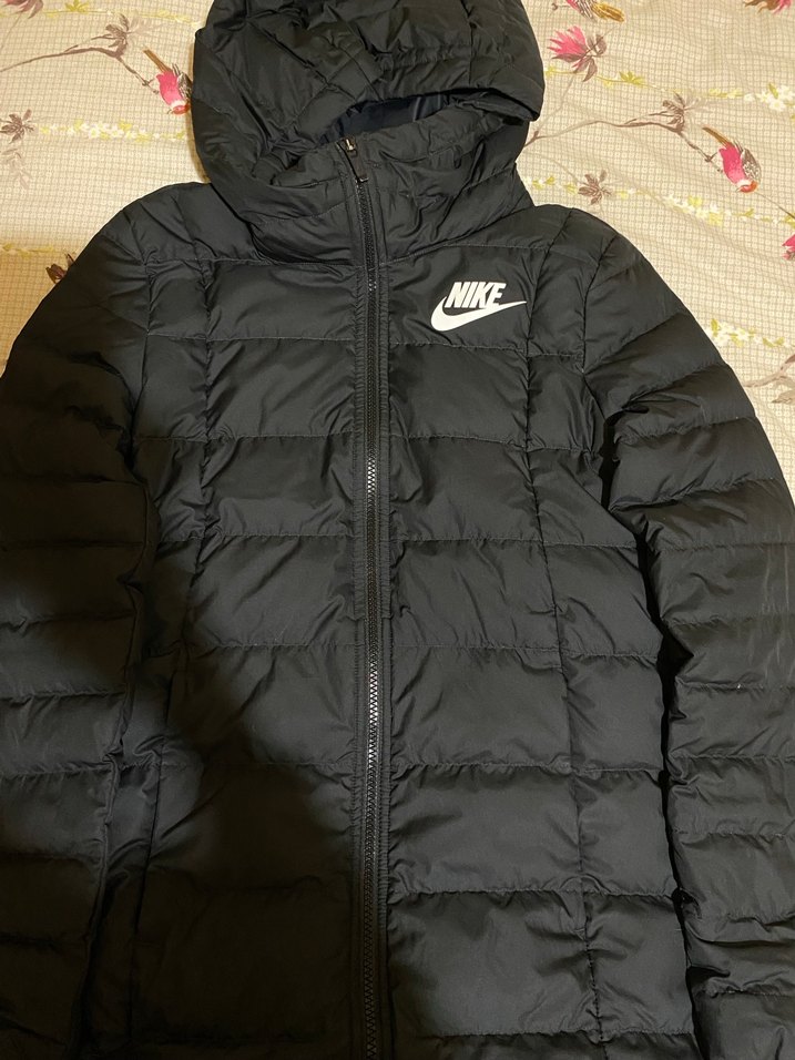 Nike Siyah Uzun Kadın Kışlık Mont - Görsel 2