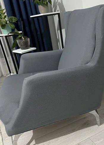 Gri Likralı Koltuk Kılıfı
