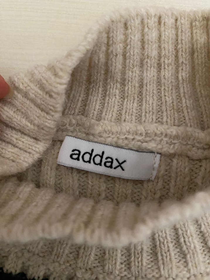 Addax Çizgili Fitilli Boğazlı Kadın Kazak - Görsel 2