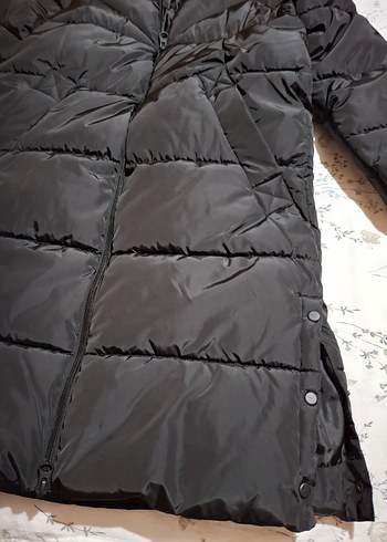 Only Kadın Uzun Kapüşonlu Şişme Mont - Görsel 3