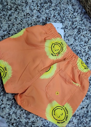 Zara Desenli Turuncu Bebek Şort (orijinal -yeni- etiketli)