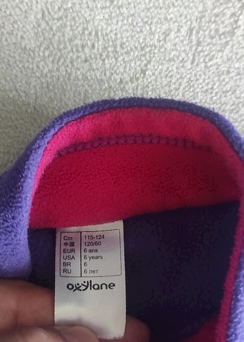 Mor Fermuarlı Kız Sweatshirt - Görsel 3