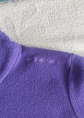 Mor Fermuarlı Kız Sweatshirt - Görsel 2