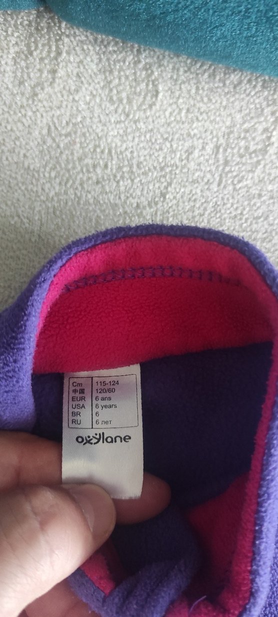 Mor Fermuarlı Kız Sweatshirt - Görsel 3