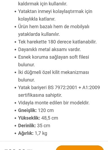  Bebek yatak bariyeri